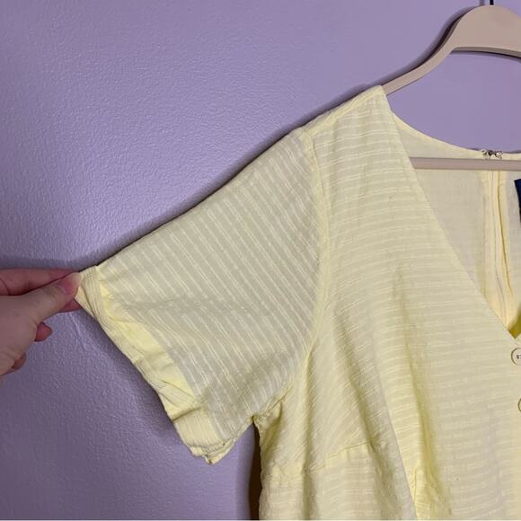 Modcloth pastel butter yellow fluffy summer dress women's size 22 knee length - Picture 6 of 7